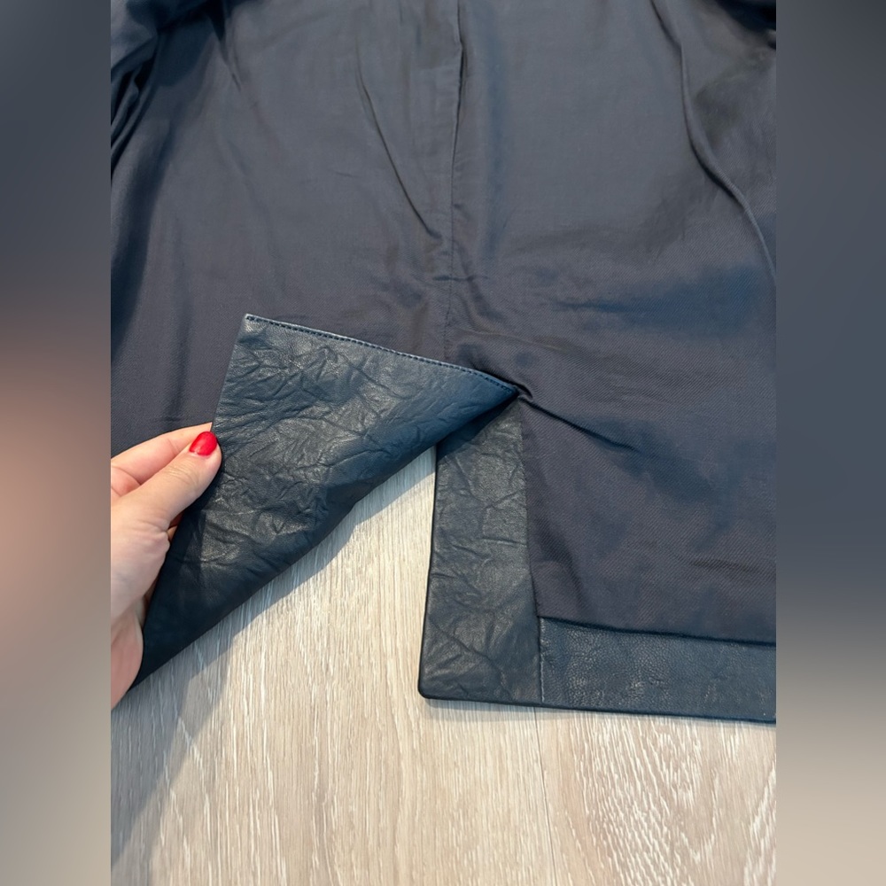 Crinkle Authentic Leather Blazer - image 4